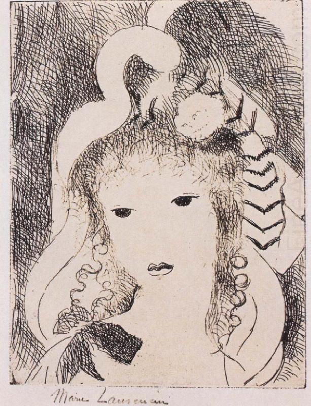 Portrait of female Head, Marie Laurencin